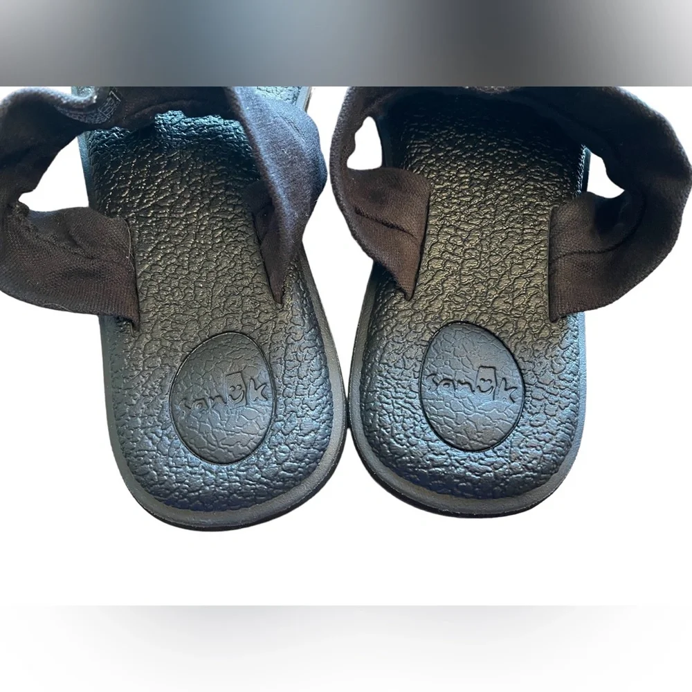 Sanuk Yoga Sling 2 Black Sandals Flip-Flops Thong Shoes Women’s Size 9, EU 40 - Picture 8 of 10